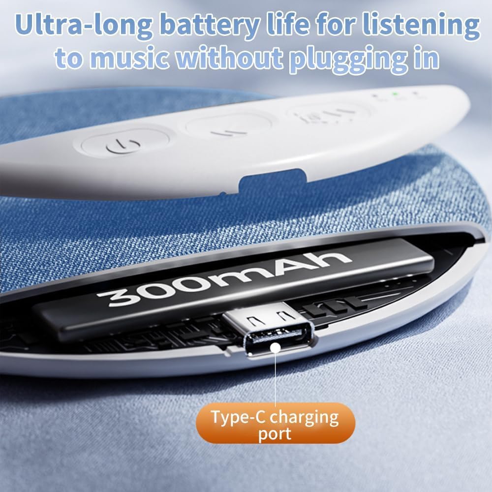 Pillow Speaker for Sleeping, Wireless Sleep Aid with White Noise Buy 1 get 1 Free