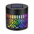 Seven-Color Changing Solar Mandala Wall Light, Outdoor Projection
