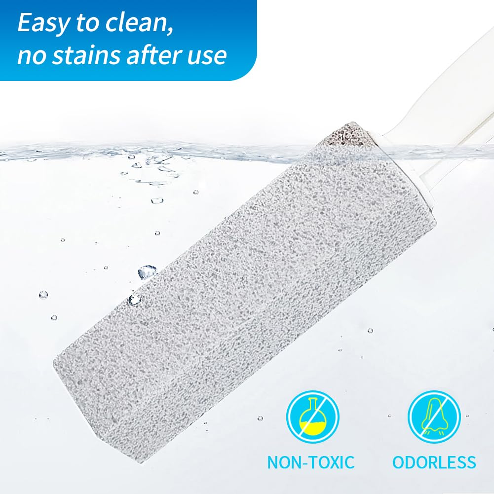 Pumice Stone for Toilet Bowl Cleaning with Stick Handle Buy Pack of 2 and Get 1 Free