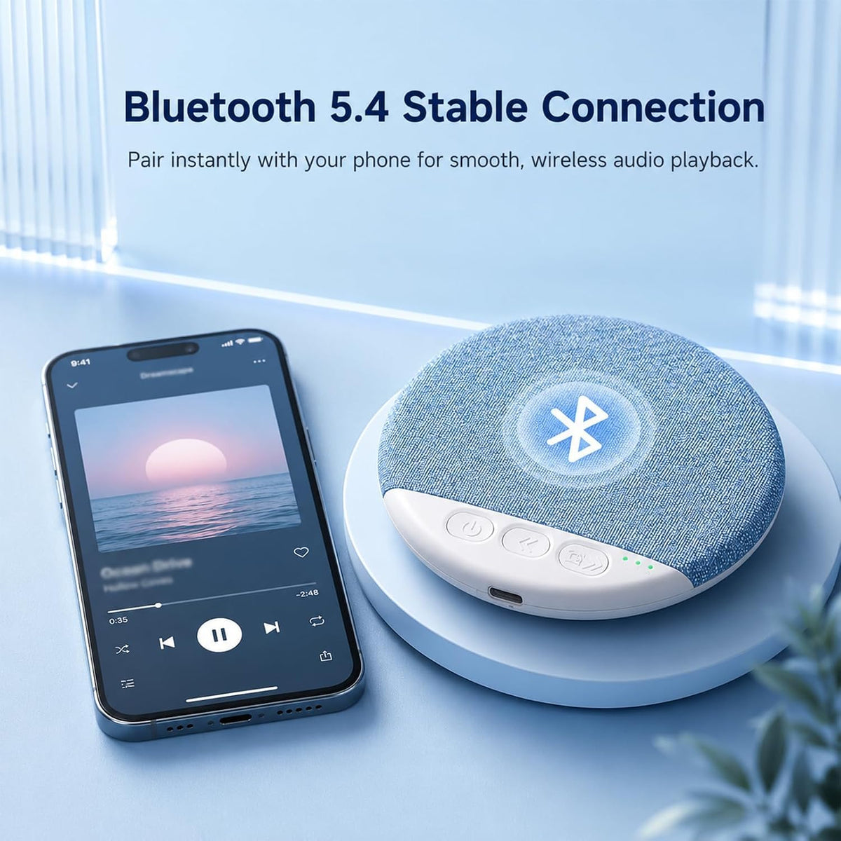 Pillow Speaker for Sleeping, Wireless Sleep Aid with White Noise Buy 1 get 1 Free