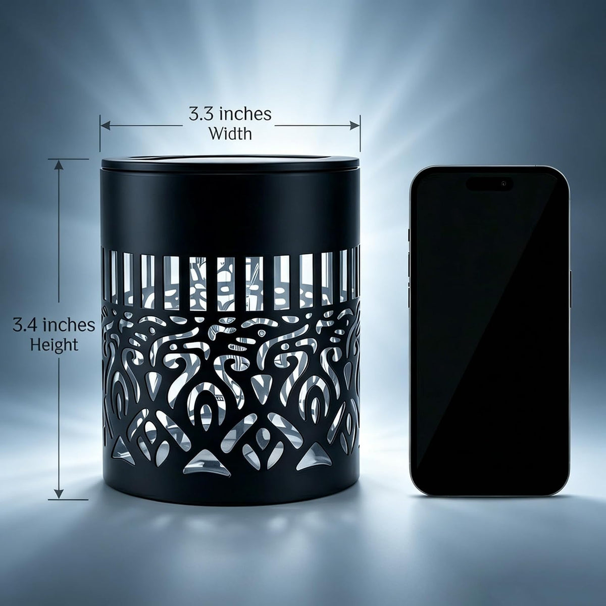 Seven-Color Changing Solar Mandala Wall Light, Outdoor Projection