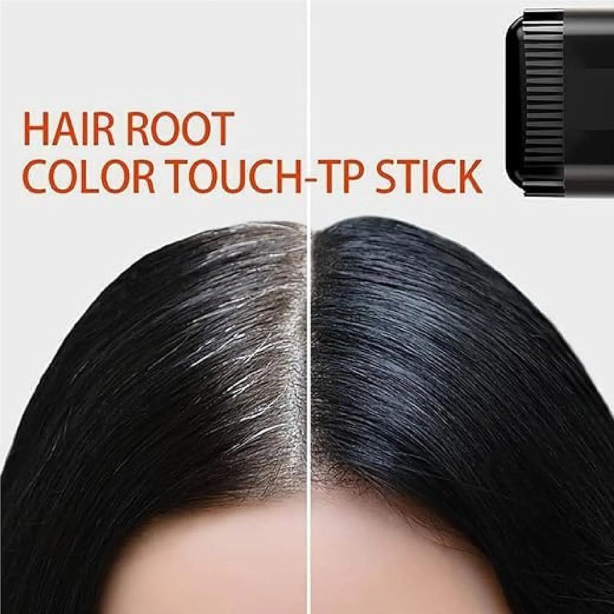 Instant Hair Color Stick & Dye Comb (Black, 20g) – Root Touch Up Stick to Cover Gray Hair