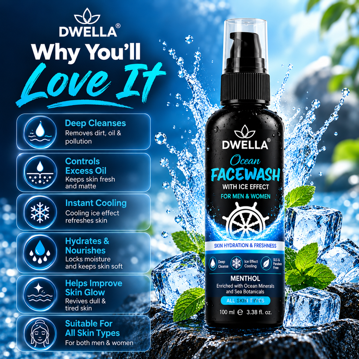 Ocean Face Wash Buy 1 Get 1 Free