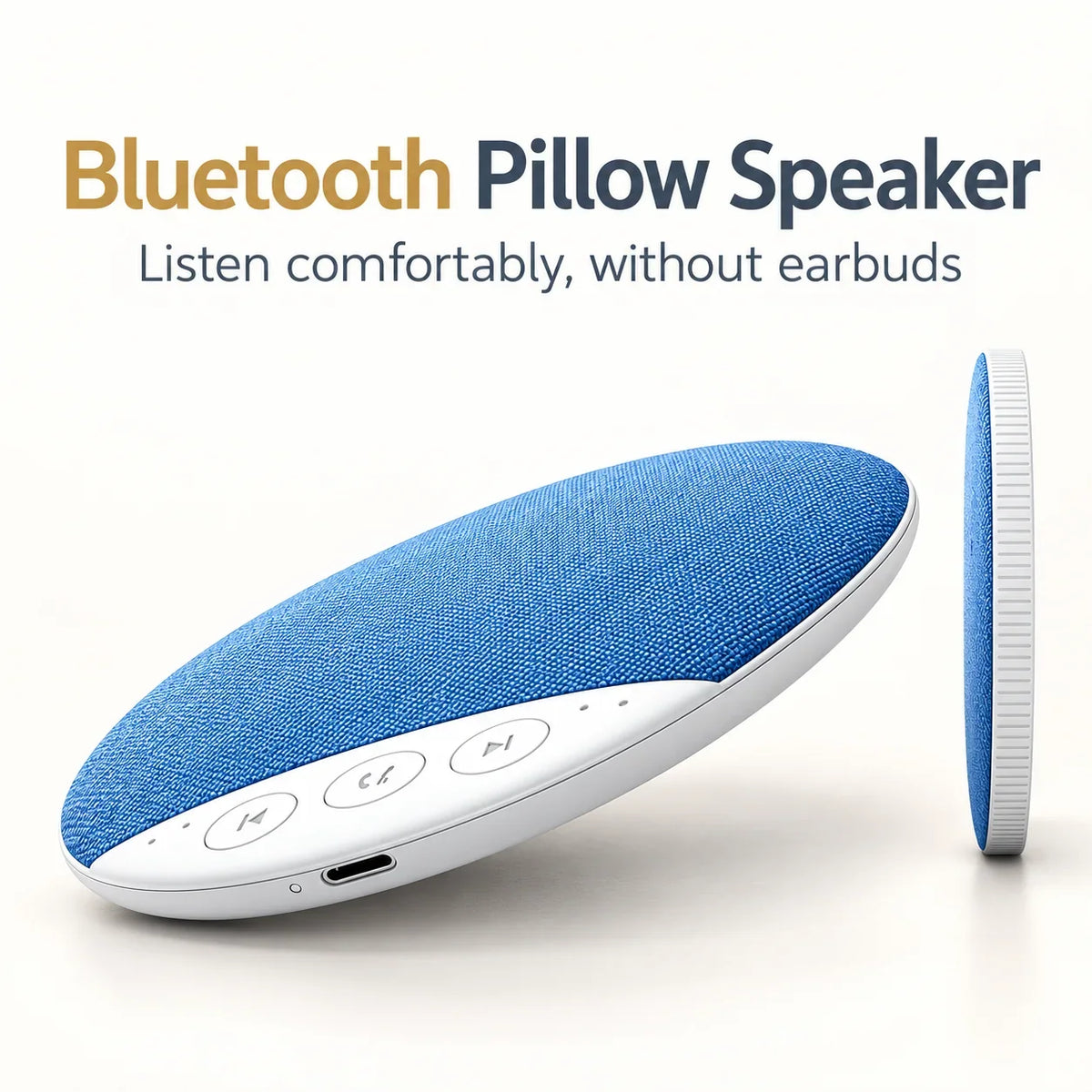 Pillow Speaker for Sleeping, Wireless Sleep Aid with White Noise