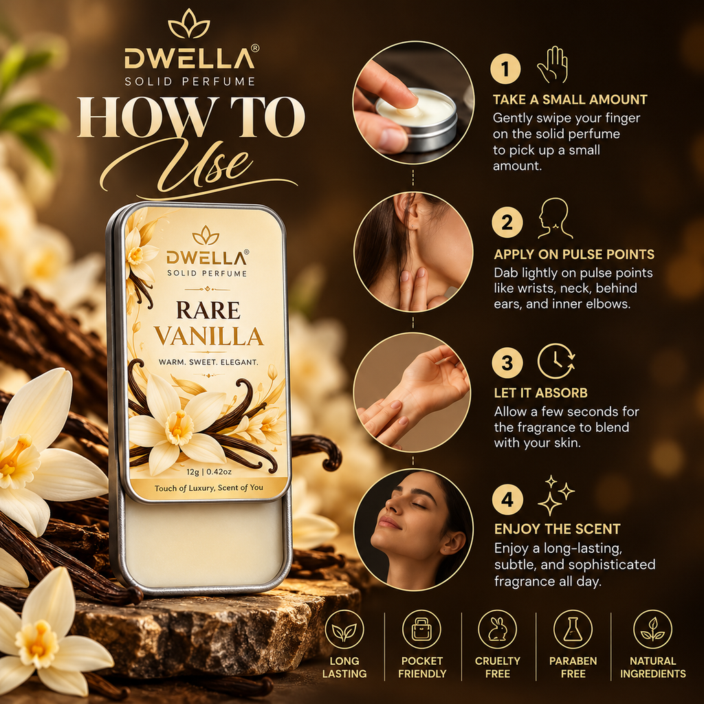 Rare Vanilla Solid Perfume & Get Woody Oud FREE | Buy 1 Get 1 Free